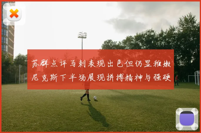 苏群点评马刺表现出色但仍显稚嫩尼克斯下半场展现拼搏精神与强硬防守